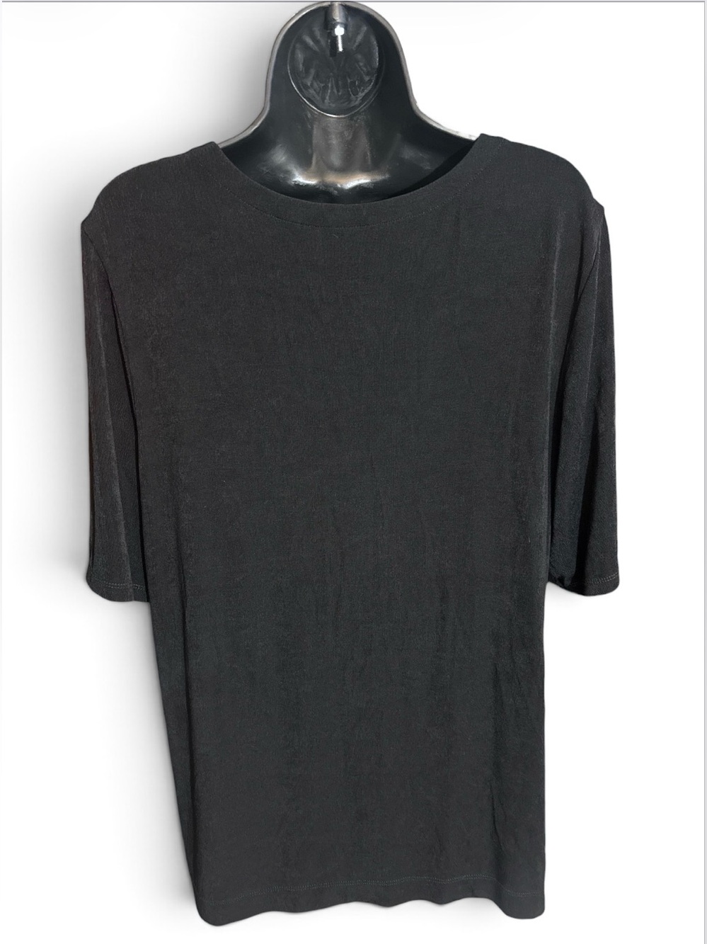 CHICO’S Short-sleeve Metallic Button Design Blouse - Picture 4 of 6